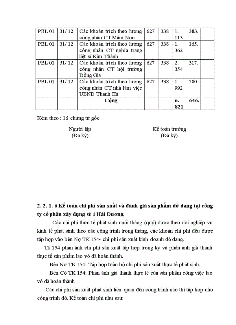 image for page Kế toán tập hợp chi phí sản xuất và tính giá thành sản phẩm xây lắp tại công ty cổ phần xây dựng số 1 Hải Dương