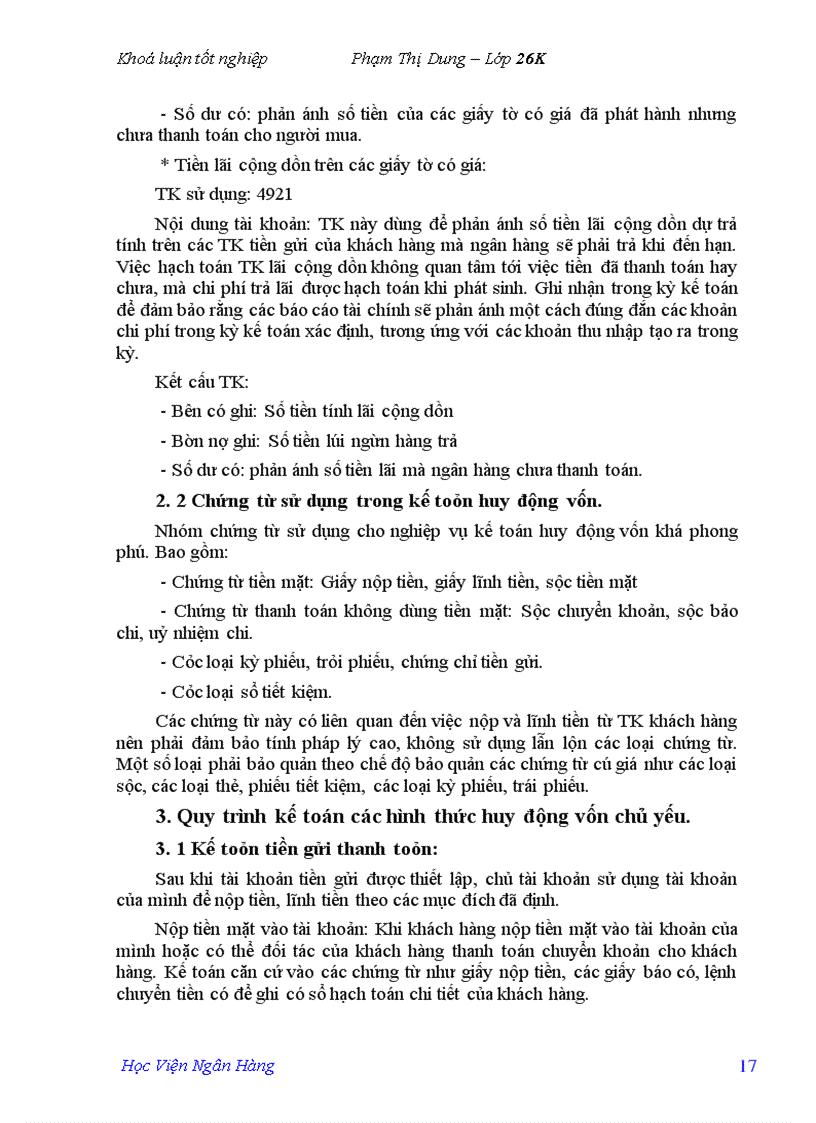 image for page Một số giải pháp nhằm hoàn thiện nghiệp vụ kế toán huy động vốn tại Ngân hàng Đầu tư và phát triển Uông Bí
