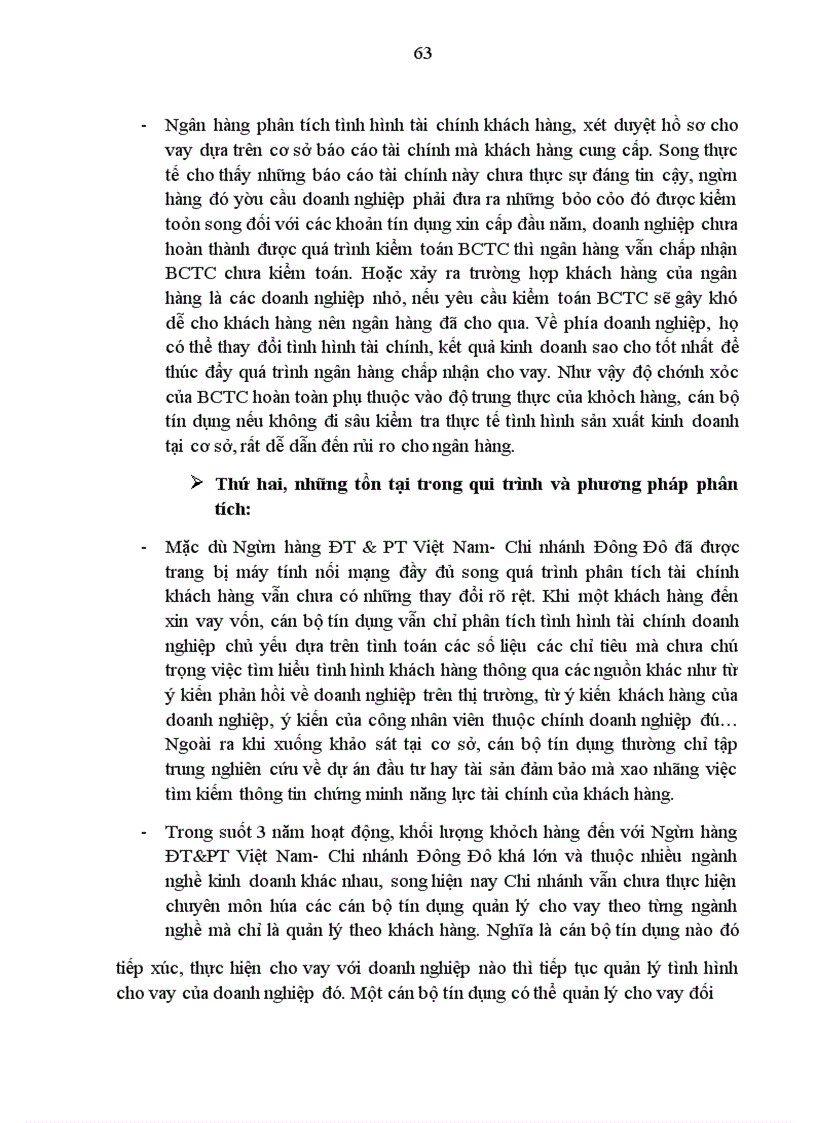 image for page Giải pháp nâng cao chất lượng công tác phân tích tài chính doanh nghiệp trong hoạt động tín dụng của Ngân hàng Đầu tư và Phát triển Việt Nam- Chi nhánh Đông Đô