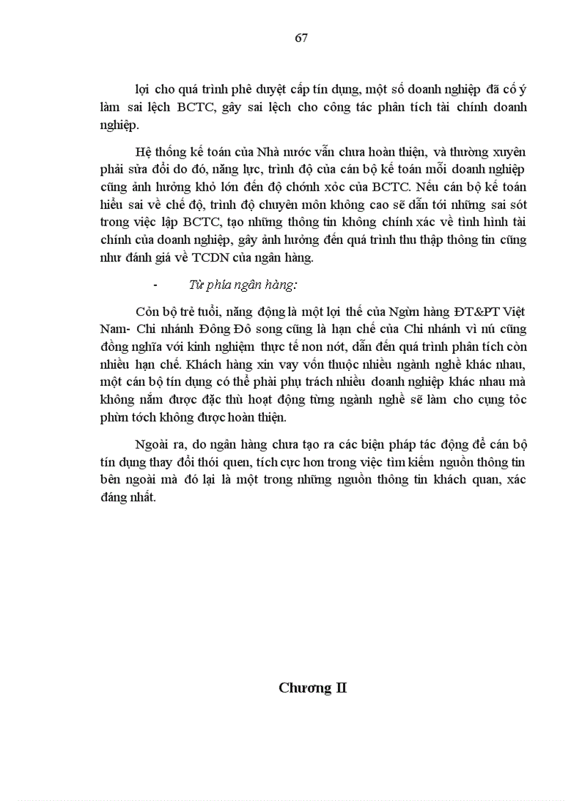 image for page Giải pháp nâng cao chất lượng công tác phân tích tài chính doanh nghiệp trong hoạt động tín dụng của Ngân hàng Đầu tư và Phát triển Việt Nam- Chi nhánh Đông Đô