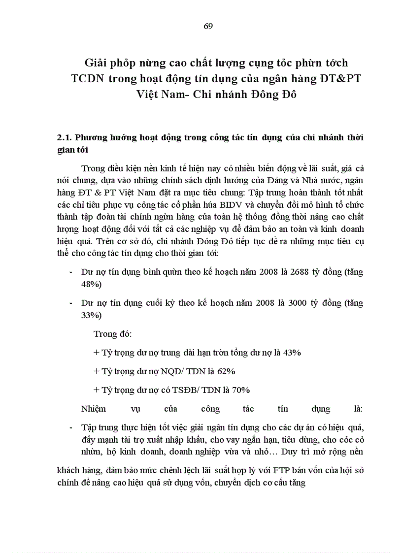 image for page Giải pháp nâng cao chất lượng công tác phân tích tài chính doanh nghiệp trong hoạt động tín dụng của Ngân hàng Đầu tư và Phát triển Việt Nam- Chi nhánh Đông Đô