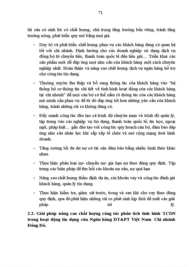 image for page Giải pháp nâng cao chất lượng công tác phân tích tài chính doanh nghiệp trong hoạt động tín dụng của Ngân hàng Đầu tư và Phát triển Việt Nam- Chi nhánh Đông Đô