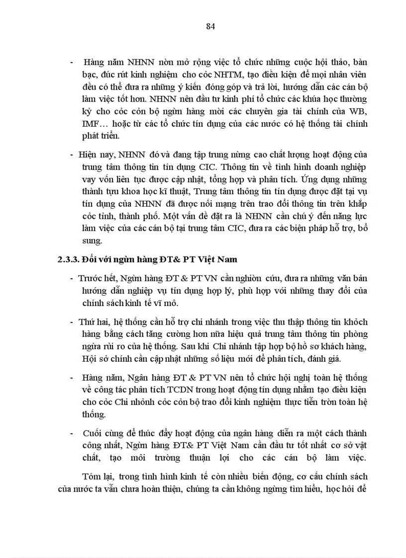 image for page Giải pháp nâng cao chất lượng công tác phân tích tài chính doanh nghiệp trong hoạt động tín dụng của Ngân hàng Đầu tư và Phát triển Việt Nam- Chi nhánh Đông Đô