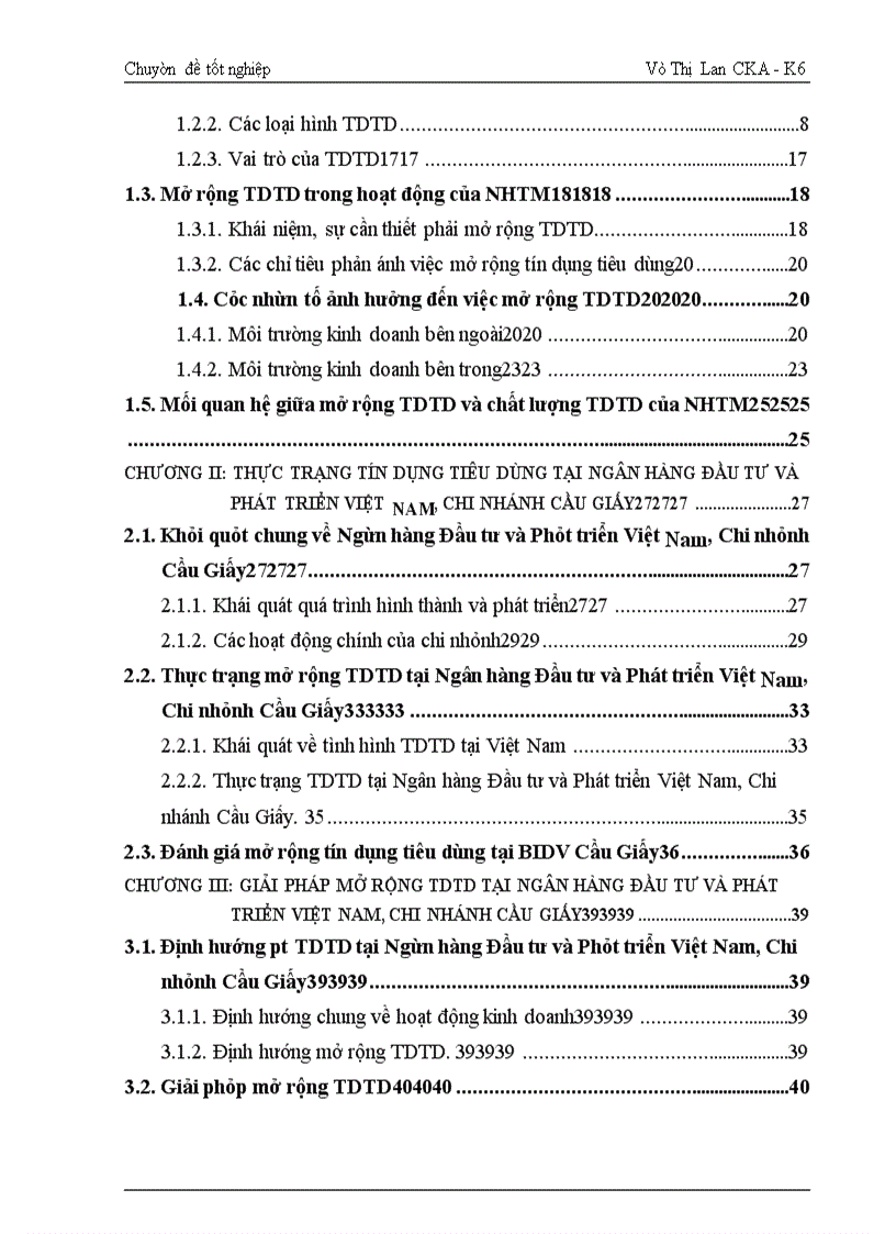image for page Giải pháp mở rộng tín dụng tiêu dùng tại Ngân hàng Đầu tư và Phát triển Việt Nam Chi nhánh Cầu Giấy