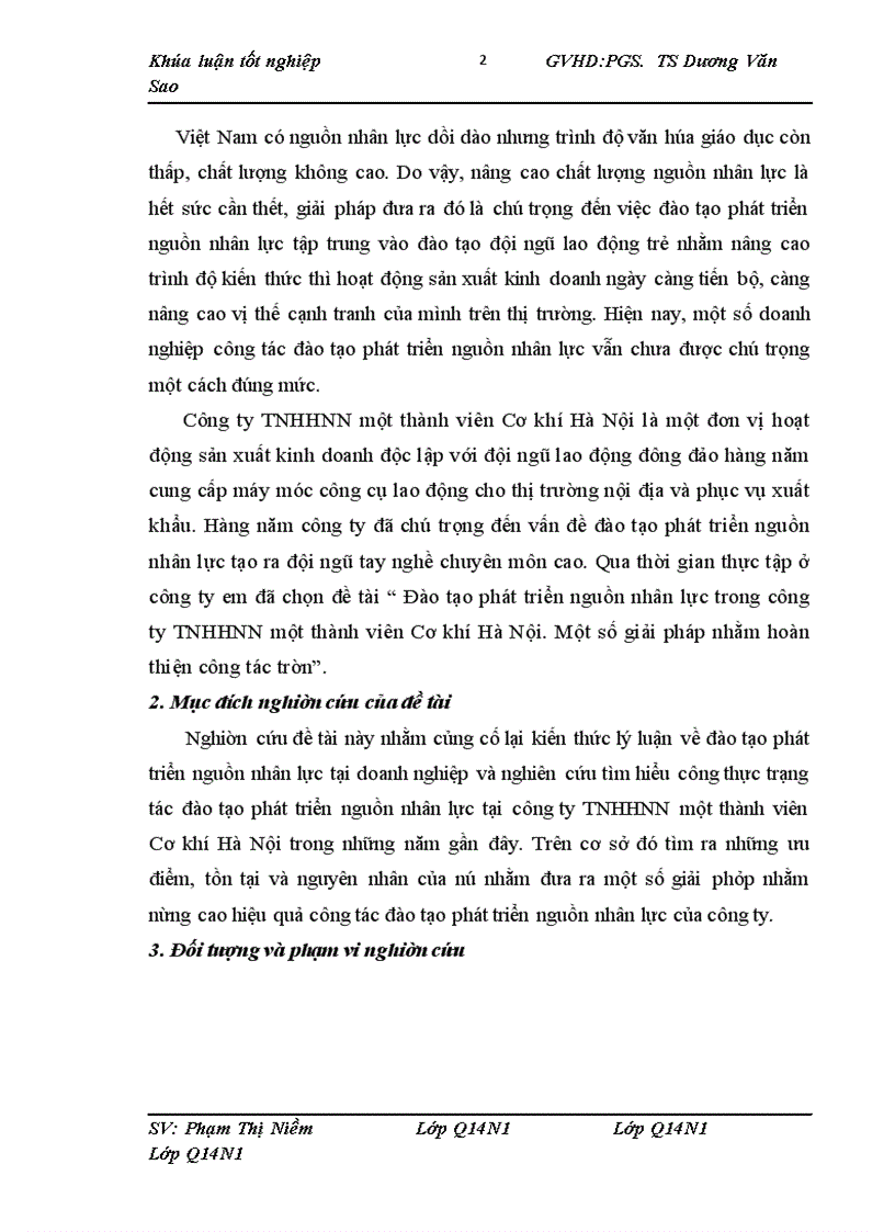 image for page Đào tạo phát triển nguồn nhân lực trong công ty TNHHNN một thành viên Cơ khí Hà Nội. Một số giải pháp nhằm hoàn thiện công tác trên