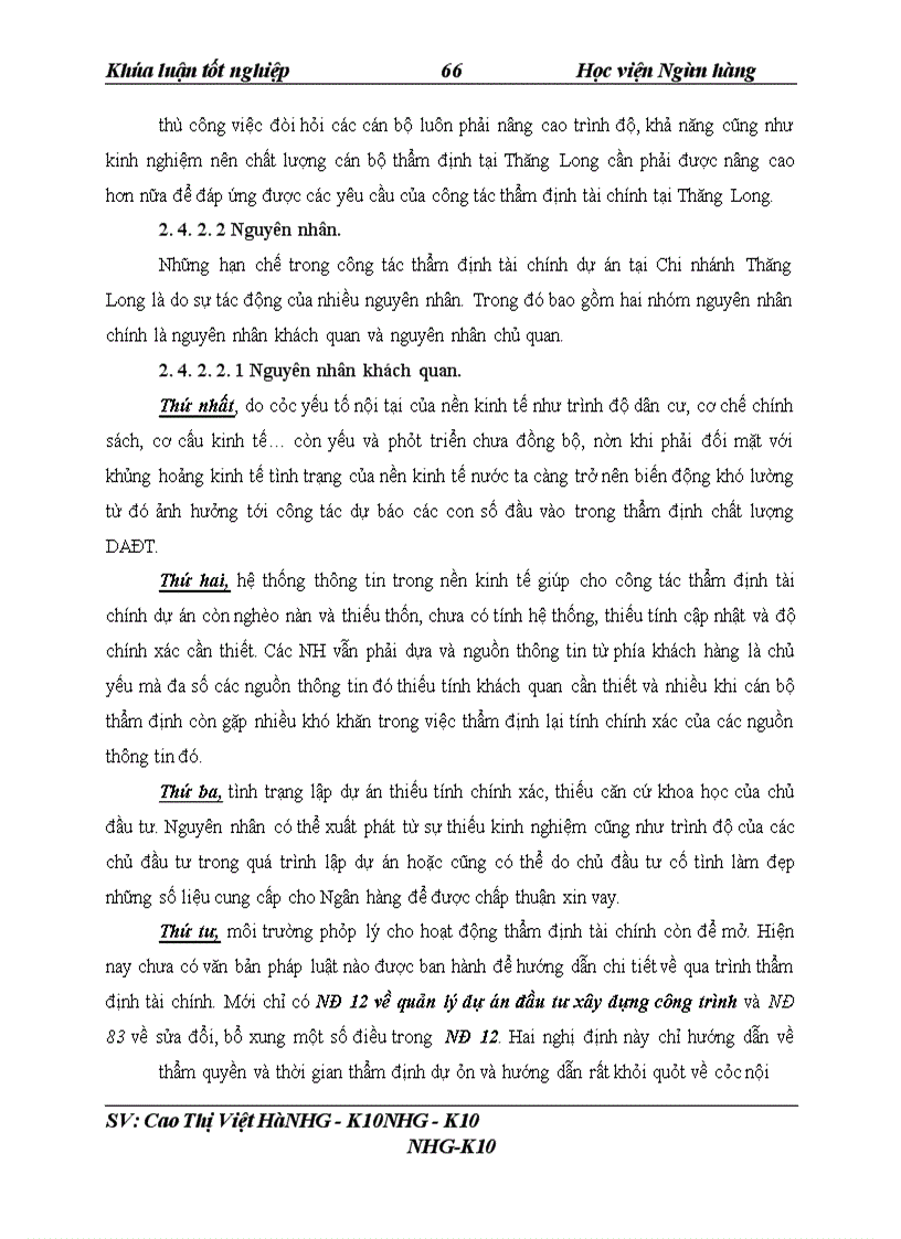 image for page Giải pháp nâng cao chất lương công tác thẩm định tài chính dự án đầu tư tại NHNo & PTNT Chi nhánh Thăng Long