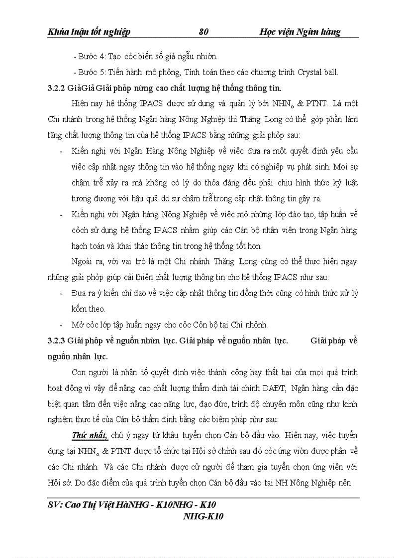 image for page Giải pháp nâng cao chất lương công tác thẩm định tài chính dự án đầu tư tại NHNo & PTNT Chi nhánh Thăng Long