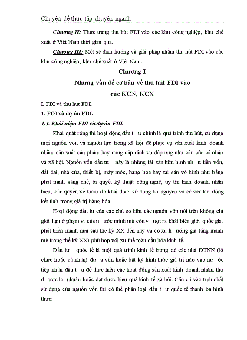 Một số định hướng và giải pháp nhằm thu hút FDI vào các khu công nghiệp, khu chế xuất ở Việt Nam.