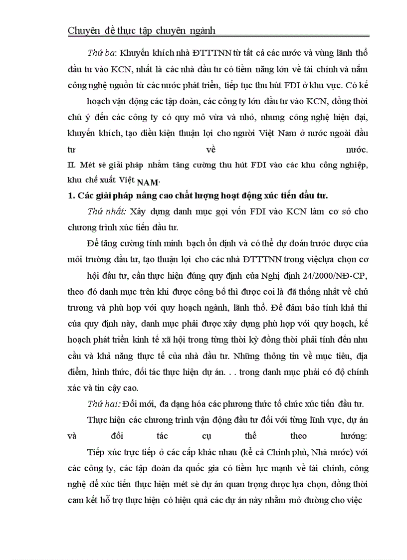 image for page Một số định hướng và giải pháp nhằm thu hút FDI vào các khu công nghiệp, khu chế xuất ở Việt Nam.