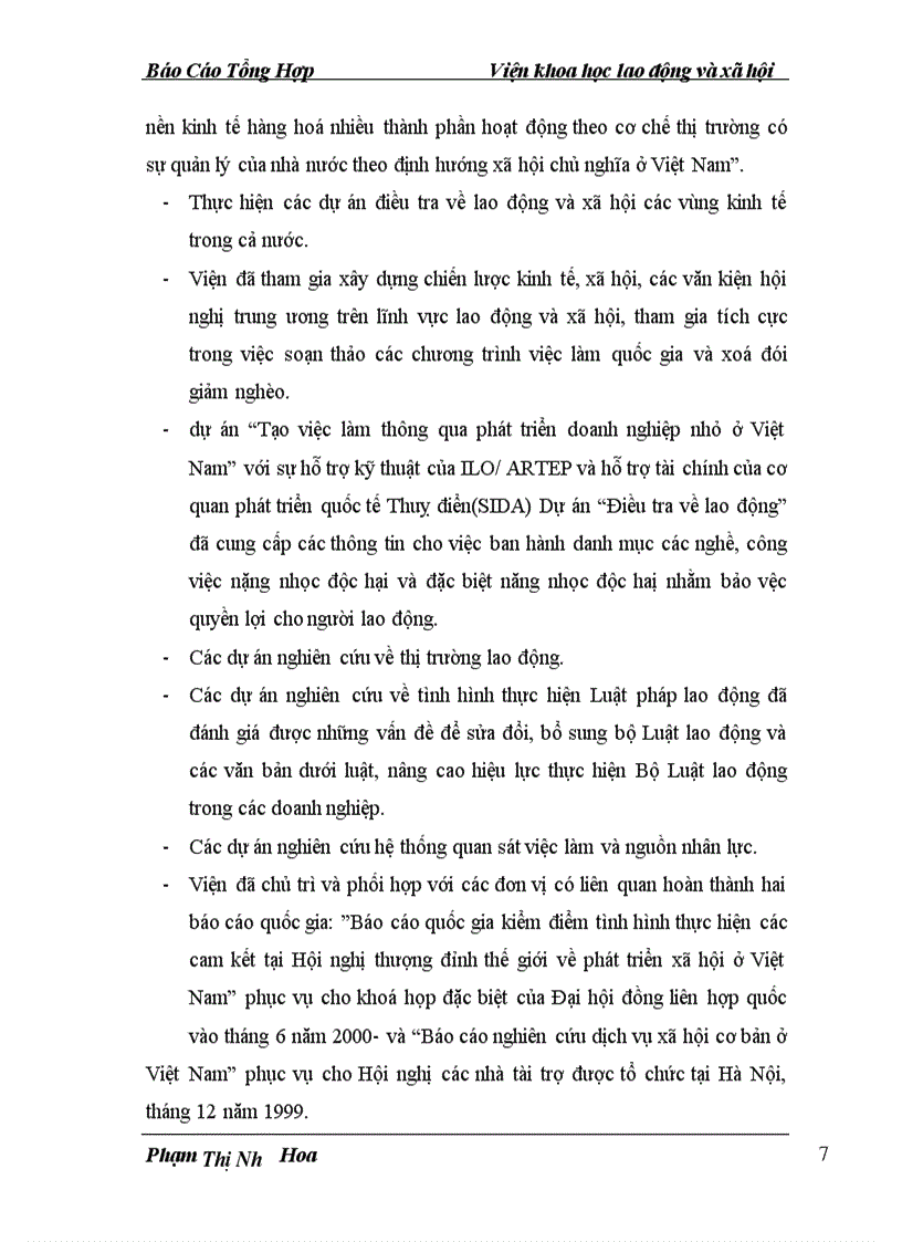 image for page Báo cáo Tổng Hợp Viện Khoa học lao động và xã hội