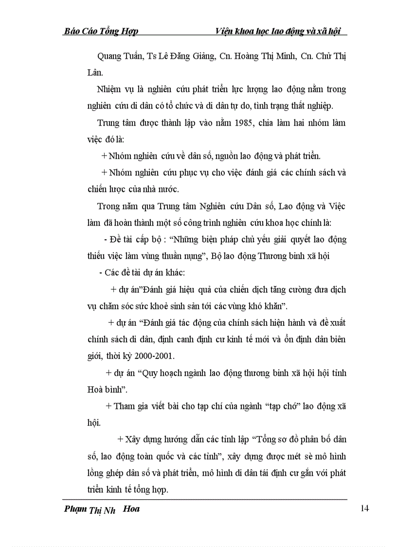 image for page Báo cáo Tổng Hợp Viện Khoa học lao động và xã hội