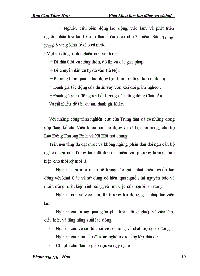 image for page Báo cáo Tổng Hợp Viện Khoa học lao động và xã hội