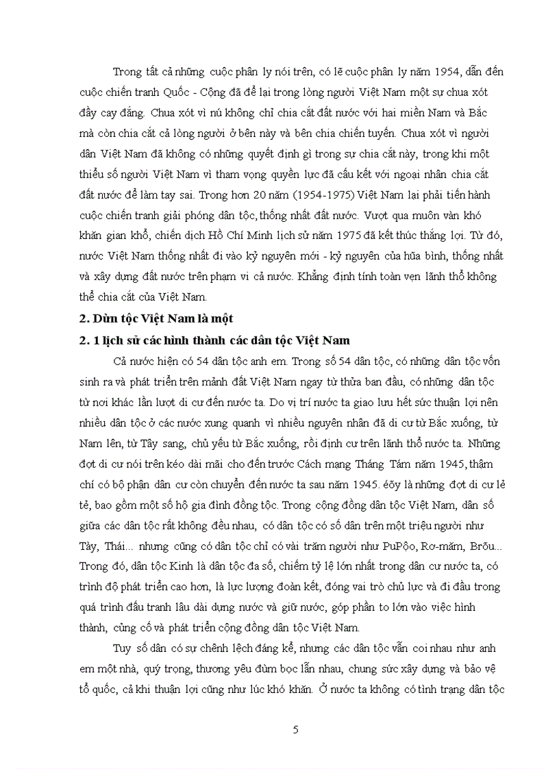 Phân tích luận điểm: nước Việt Nam là một dân tộc Việt Nam là môt