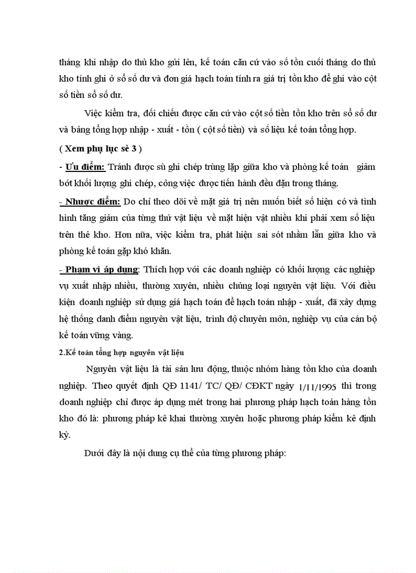 image for page Thực trạng tổ chức công tác kế toán nguyên vật liệu tại Xí nghiệp Than 917