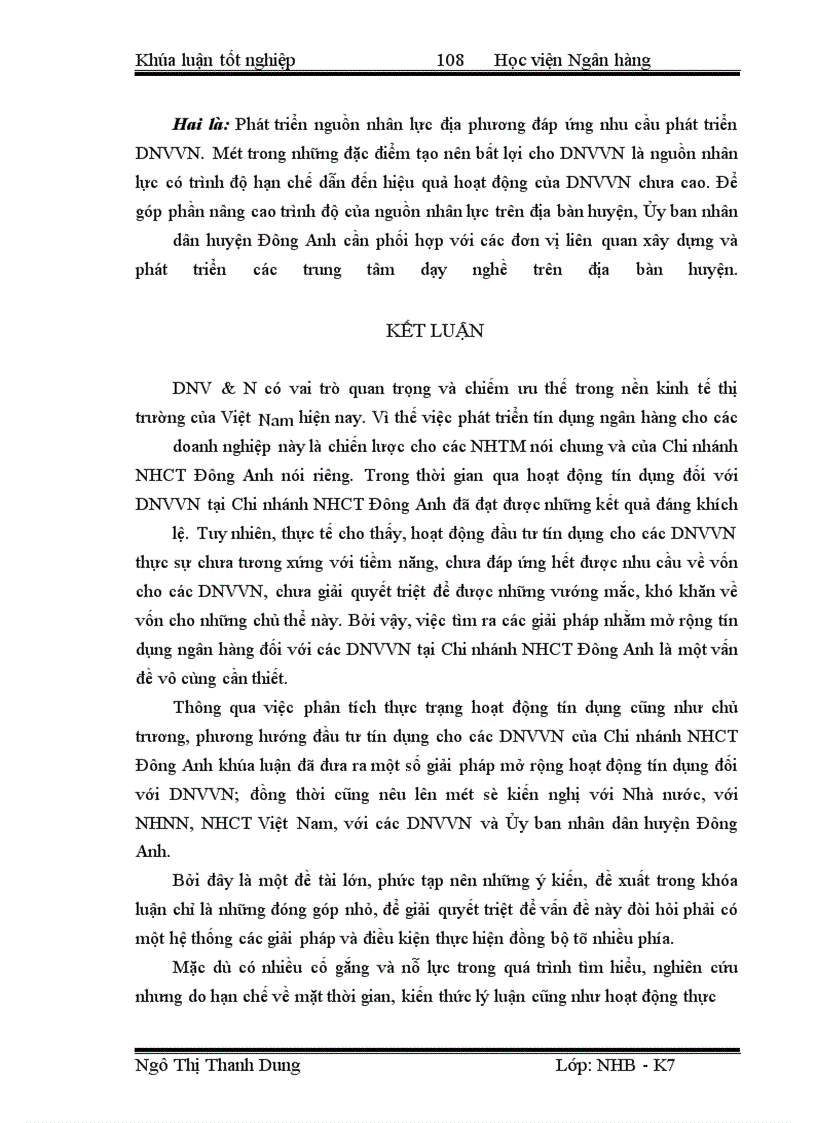 image for page Giải pháp mở rộng hoạt động tín dụng đối với doanh nghiệp vừa và nhỏ tại ngân hàng công thương chi nhánh Đông Anh