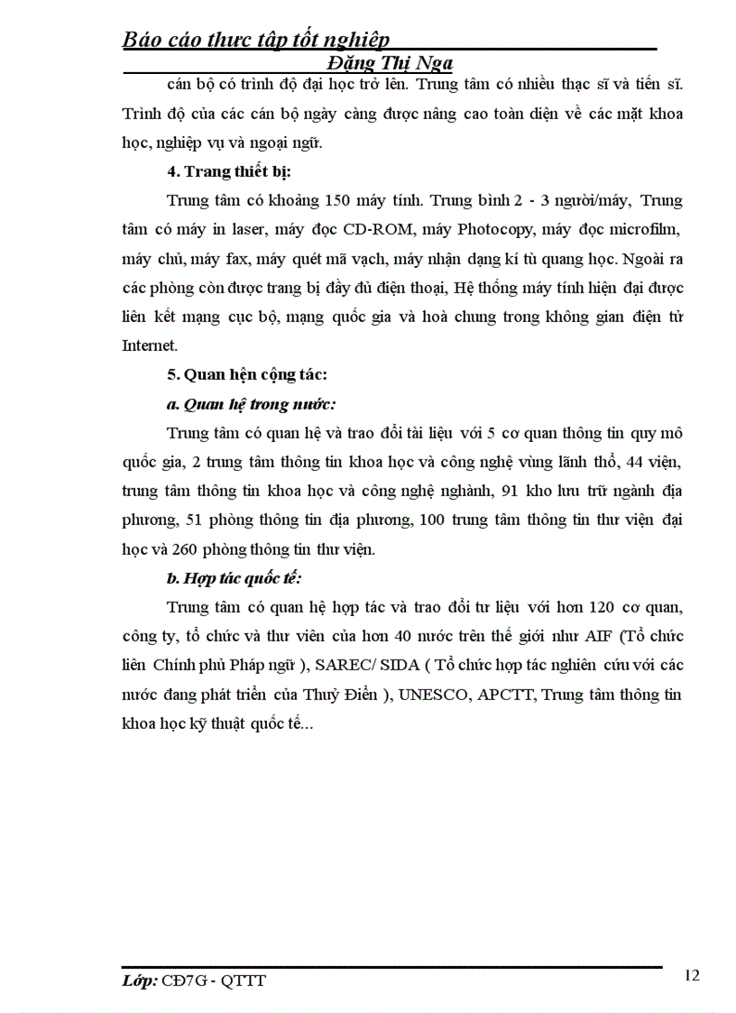 image for page Thực tập tốt nghiệp Trung tâm Thông tin Khoa học Công nghệ Quốc gia