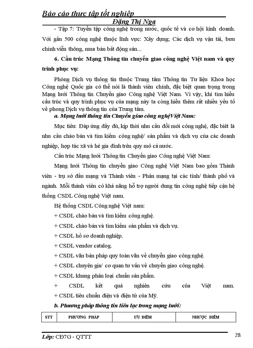 image for page Thực tập tốt nghiệp Trung tâm Thông tin Khoa học Công nghệ Quốc gia