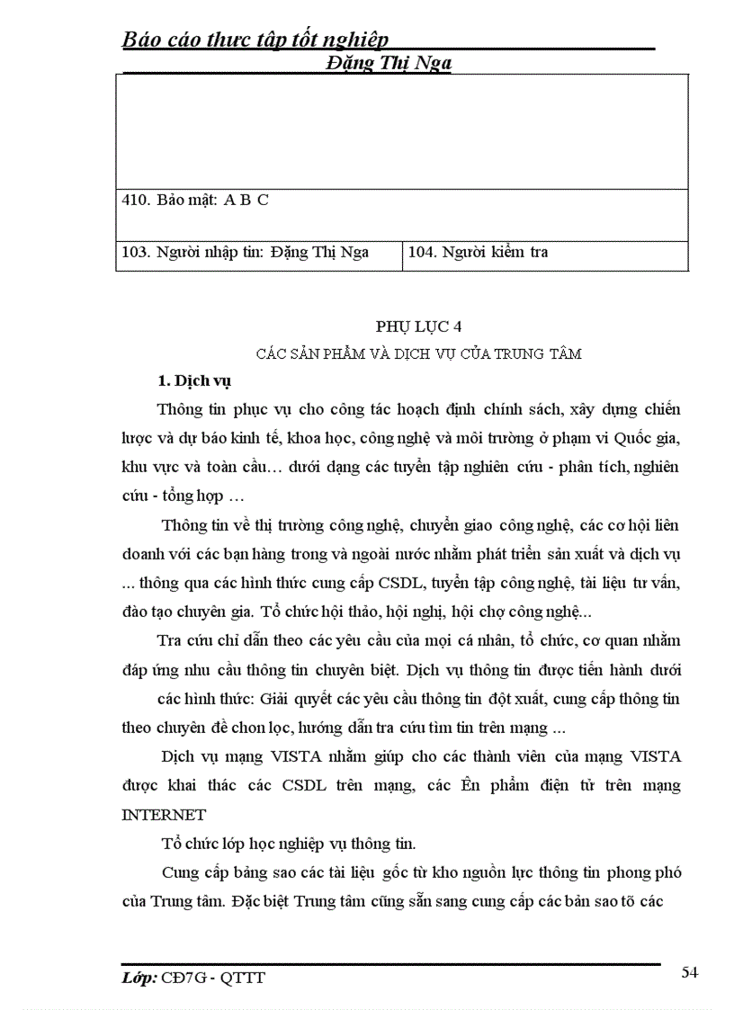 image for page Thực tập tốt nghiệp Trung tâm Thông tin Khoa học Công nghệ Quốc gia