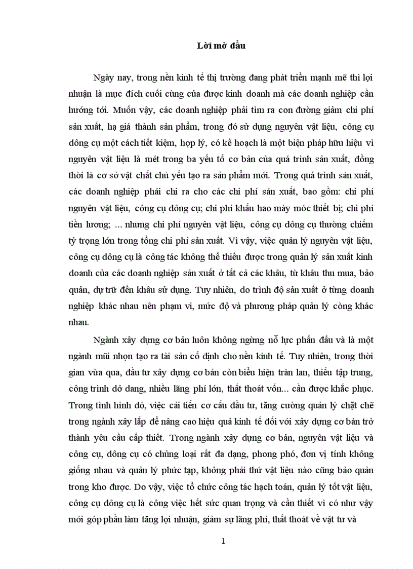 image for page Hoàn thiện công tác hạch toán nguyên vật liệu, công cụ dụng cụ tại Công ty Cầu 5 Thăng Long