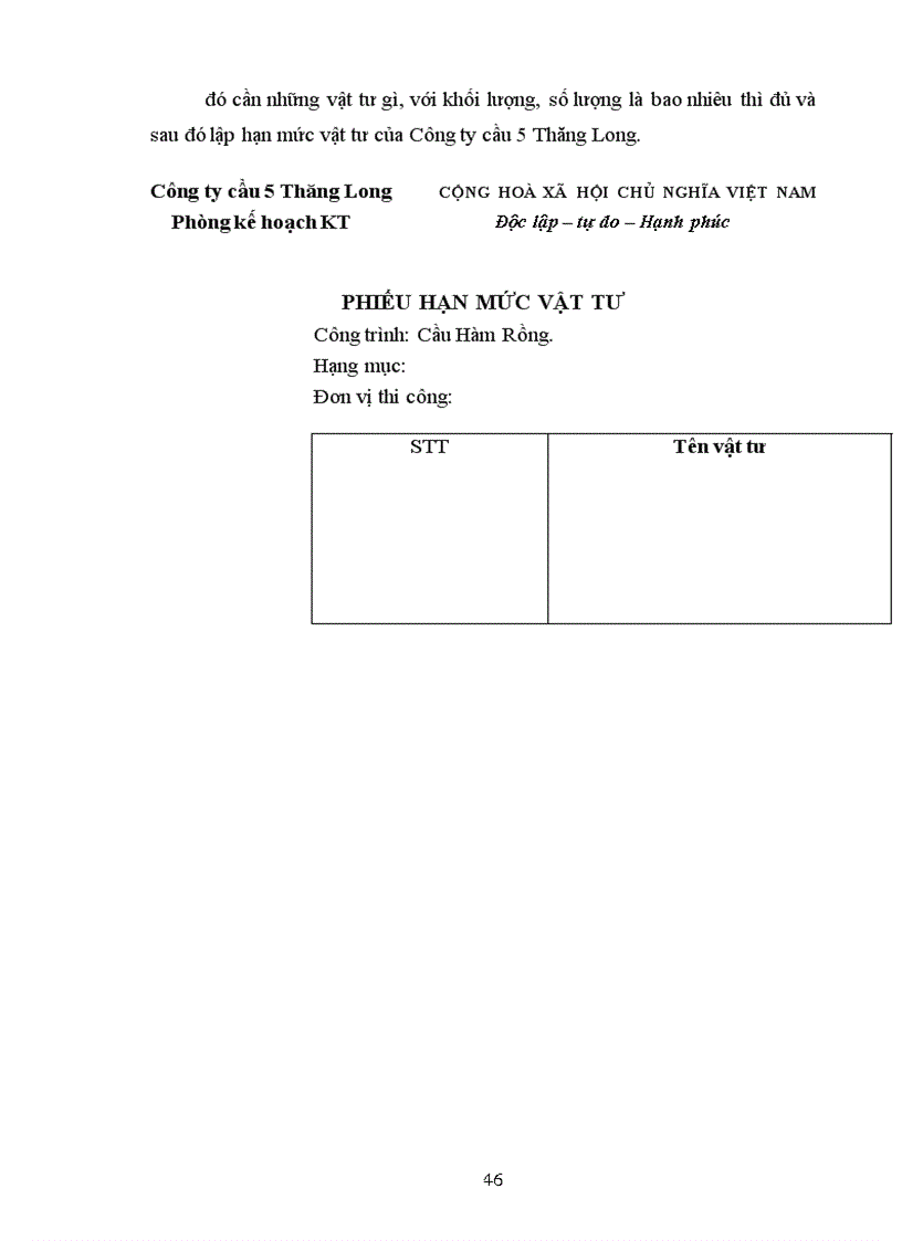 image for page Hoàn thiện công tác hạch toán nguyên vật liệu, công cụ dụng cụ tại Công ty Cầu 5 Thăng Long