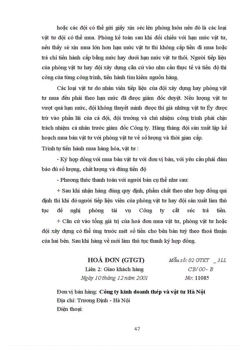 image for page Hoàn thiện công tác hạch toán nguyên vật liệu, công cụ dụng cụ tại Công ty Cầu 5 Thăng Long