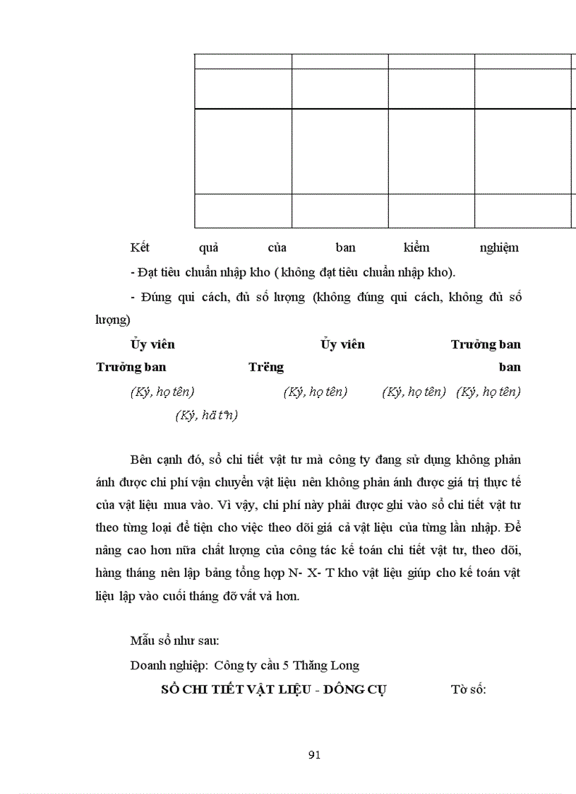 image for page Hoàn thiện công tác hạch toán nguyên vật liệu, công cụ dụng cụ tại Công ty Cầu 5 Thăng Long
