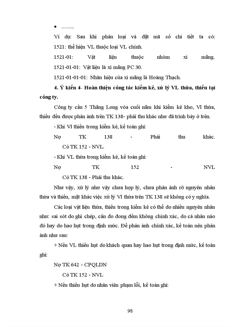 image for page Hoàn thiện công tác hạch toán nguyên vật liệu, công cụ dụng cụ tại Công ty Cầu 5 Thăng Long