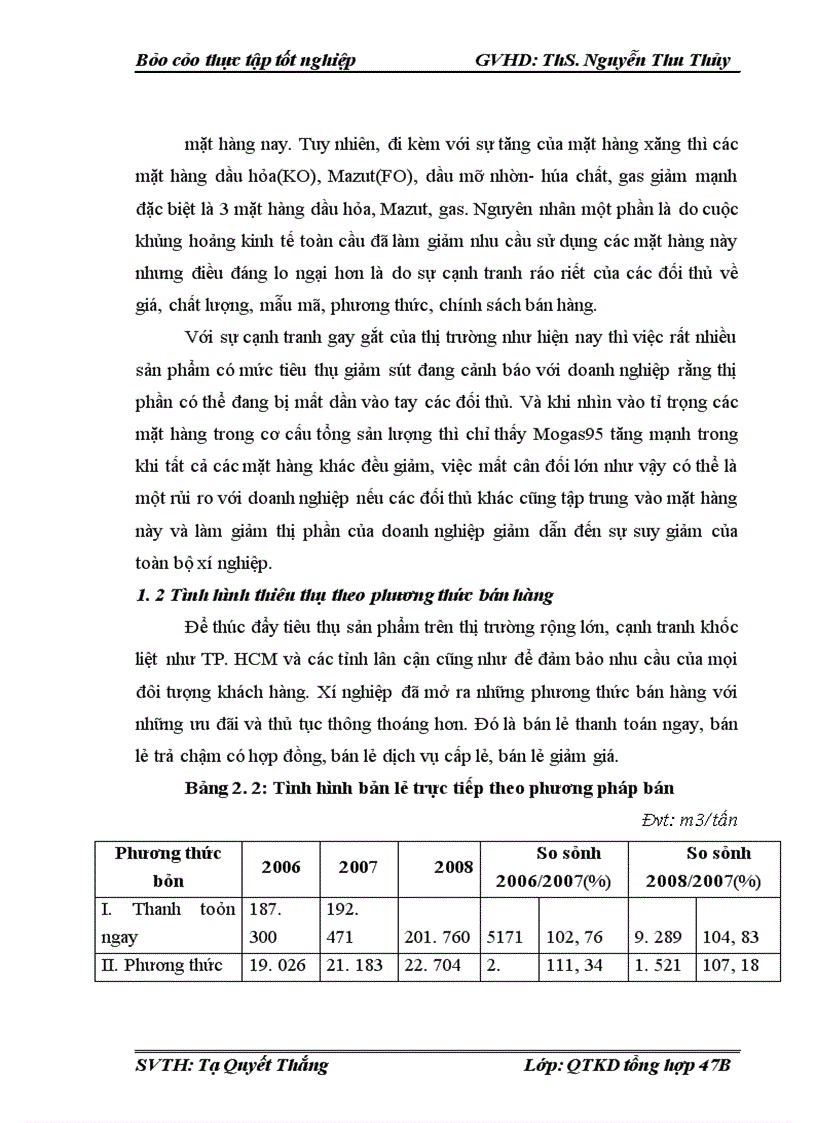 image for page Một số biện pháp thúc đẩy tiêu thụ xăng dầu và các sản phẩm làm từ xăng dầu trên địa bàn thành phố Hồ Chí Minh và một số tỉnh lân cận của xí nghiệp bán lẻ - Công Ty Xăng Dầu Khu Vực II