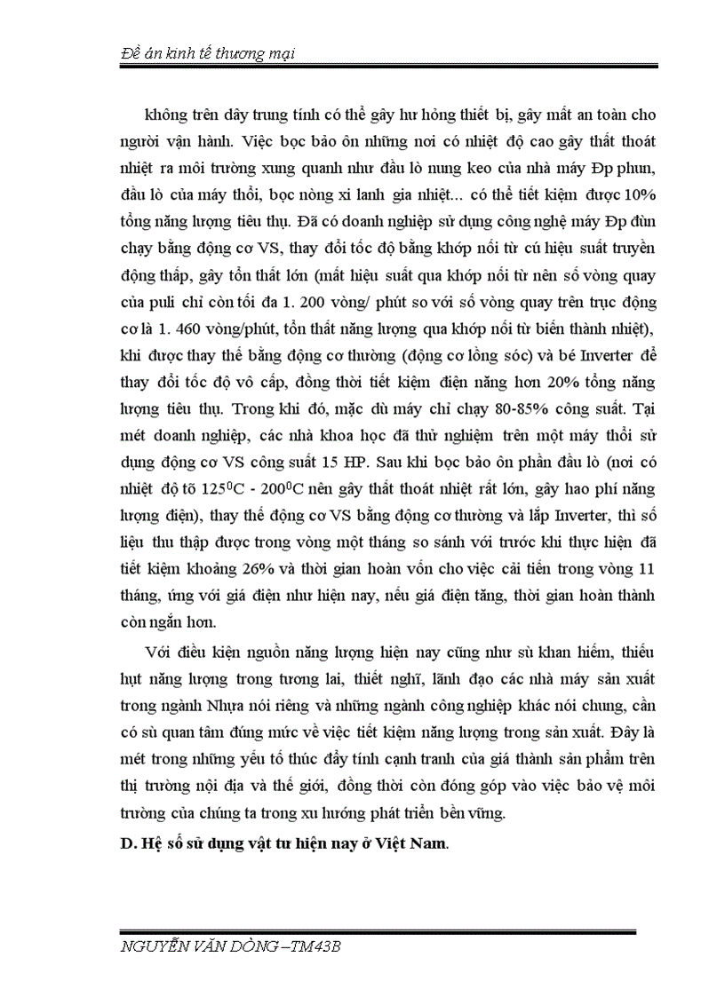 image for page Thực trạng tiết kiệm vật tư trong hoạt động sản xuất kinh doanh của doanh nghiệp