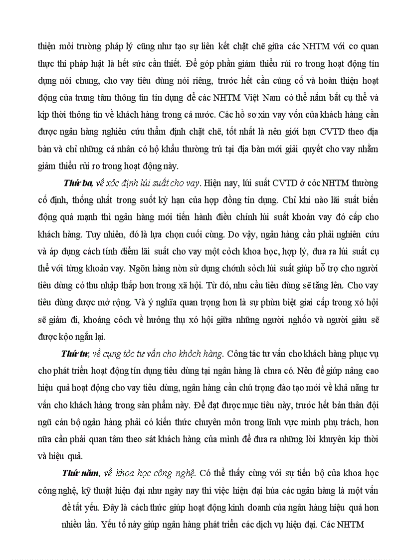 image for page Giải pháp mở rộng cho vay tiêu dùng tại Ngân Hàng TMCP Công Thương Việt Nam – chi nhánh Đông Hà Nội