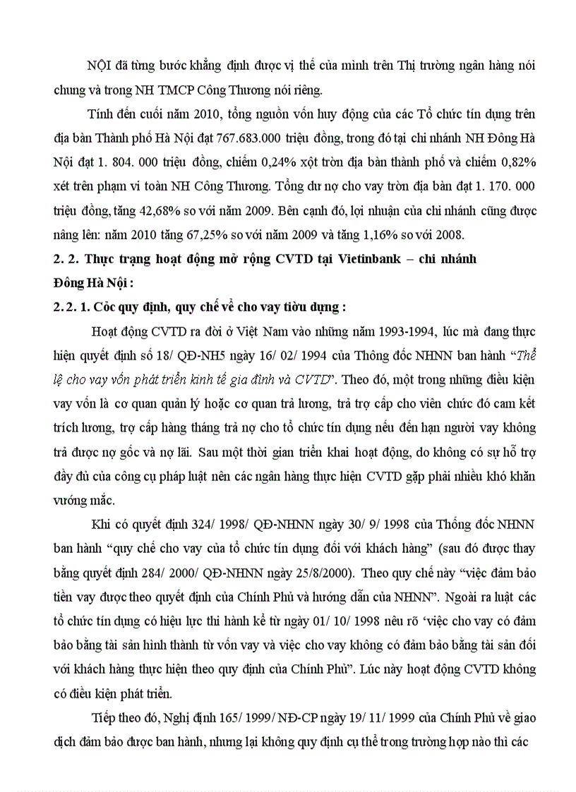 image for page Giải pháp mở rộng cho vay tiêu dùng tại Ngân Hàng TMCP Công Thương Việt Nam – chi nhánh Đông Hà Nội