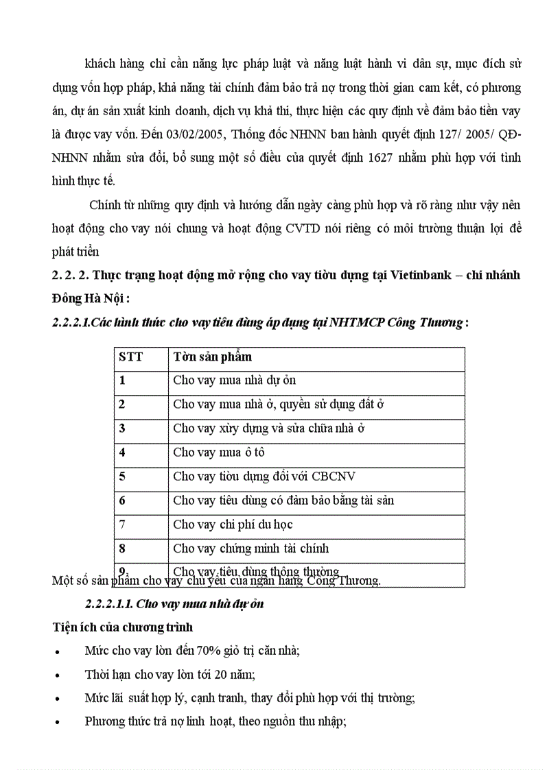 image for page Giải pháp mở rộng cho vay tiêu dùng tại Ngân Hàng TMCP Công Thương Việt Nam – chi nhánh Đông Hà Nội