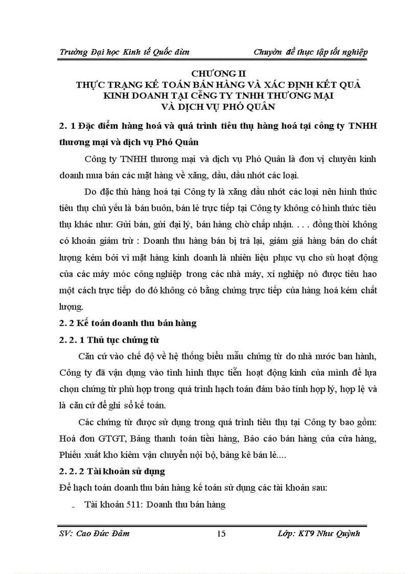 image for page Kế toán bán hàng và xác định kết quả kinh doanh tại công ty TNHH Thương mại và dịch vụ Phú Quân l