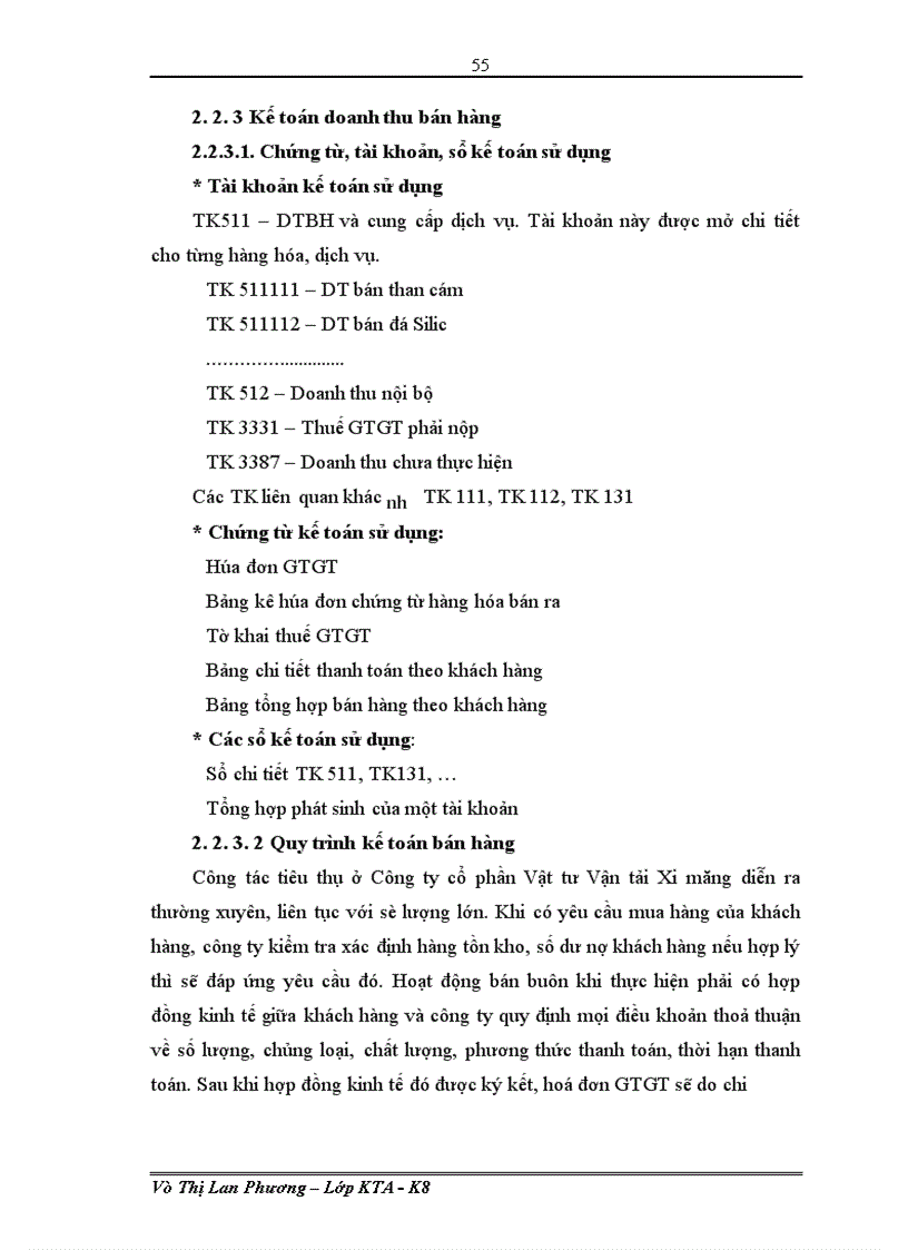 image for page Kế toán bán hàng và xác định kết quả kinh doanh tại Công ty cổ phần Vật tư Vận tải Xi măng