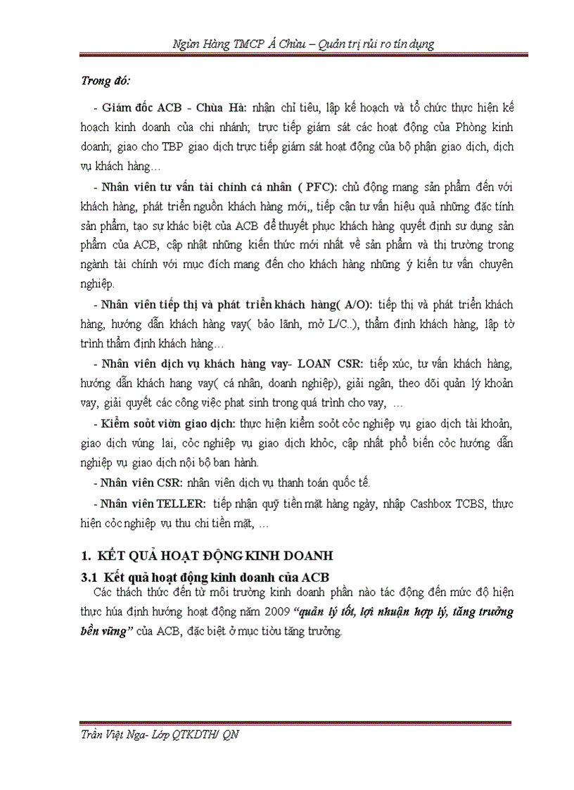 image for page Quản trị rủi ro tín dụng tại Ngân hàng TMCP Á Châu - Chi nhánh Chùa Hà - Thực trạng và Giải pháp -