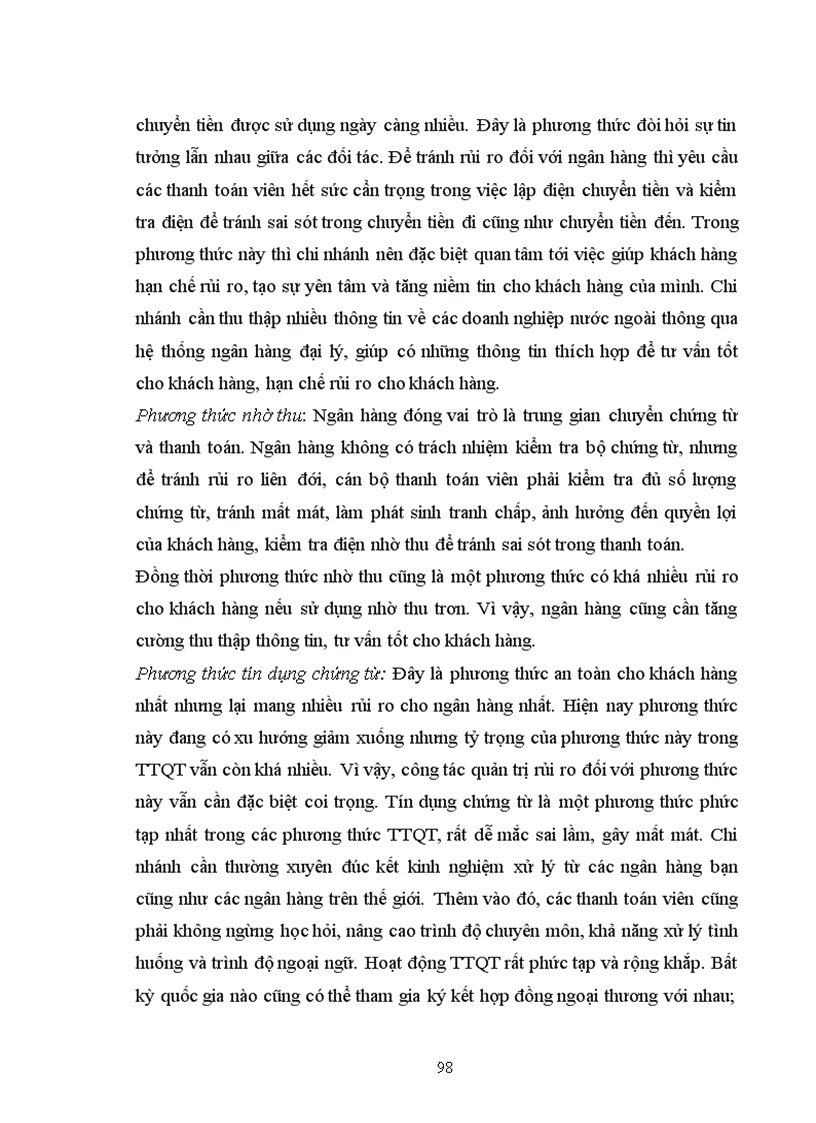 image for page Giải pháp nâng cao hiệu quả của các phương thức TTQT tại Ngân hàng TMCP xuất nhập khẩu Việt Nam chi nhánh Hà Nội