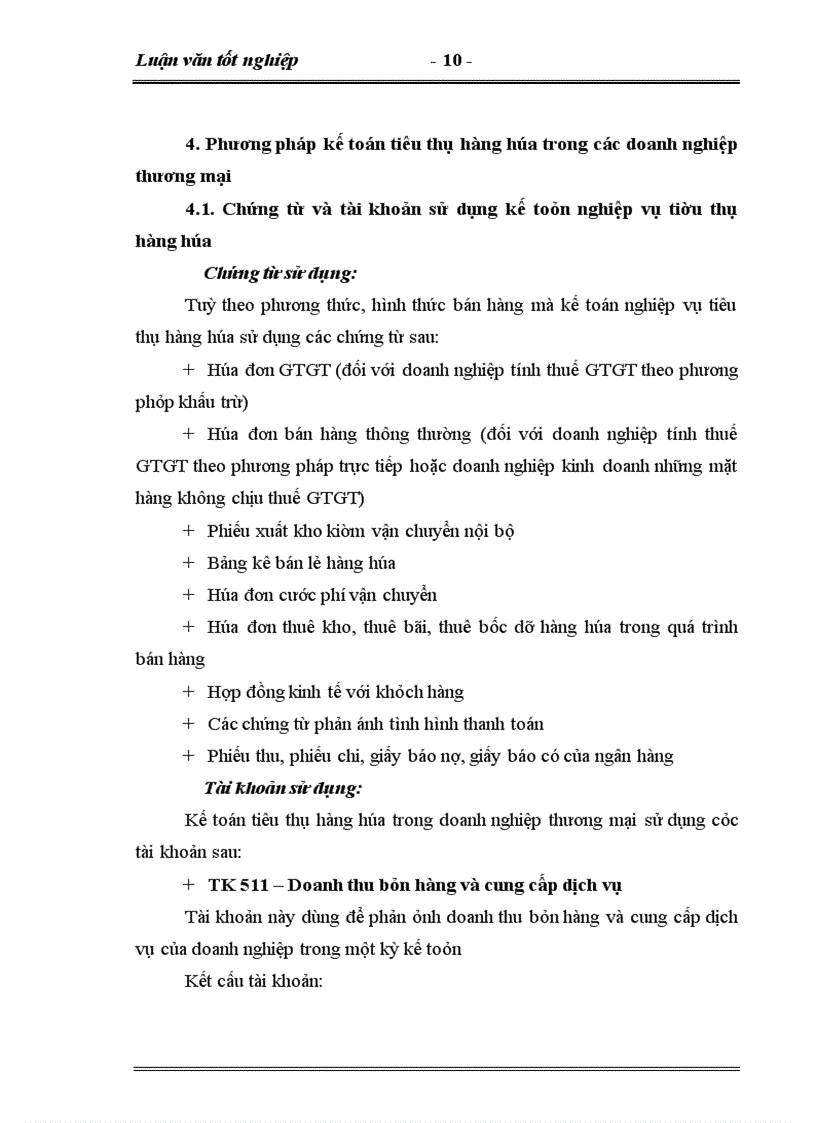 image for page Hoàn thiện kế toán tiêu thụ và xác định kết quả tiêu thụ hàng hóa tại Công ty Dịch Vụ Thương Mại số1