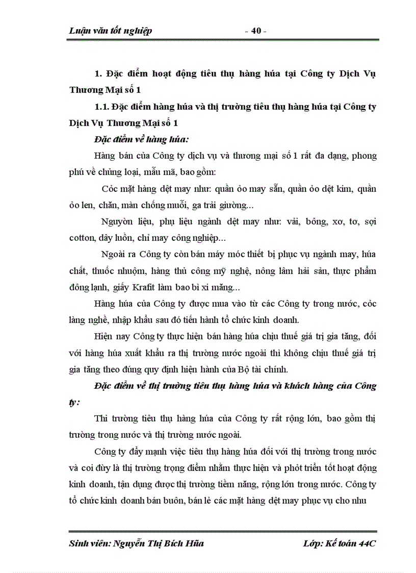 image for page Hoàn thiện kế toán tiêu thụ và xác định kết quả tiêu thụ hàng hóa tại Công ty Dịch Vụ Thương Mại số1