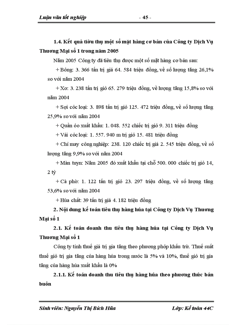 image for page Hoàn thiện kế toán tiêu thụ và xác định kết quả tiêu thụ hàng hóa tại Công ty Dịch Vụ Thương Mại số1