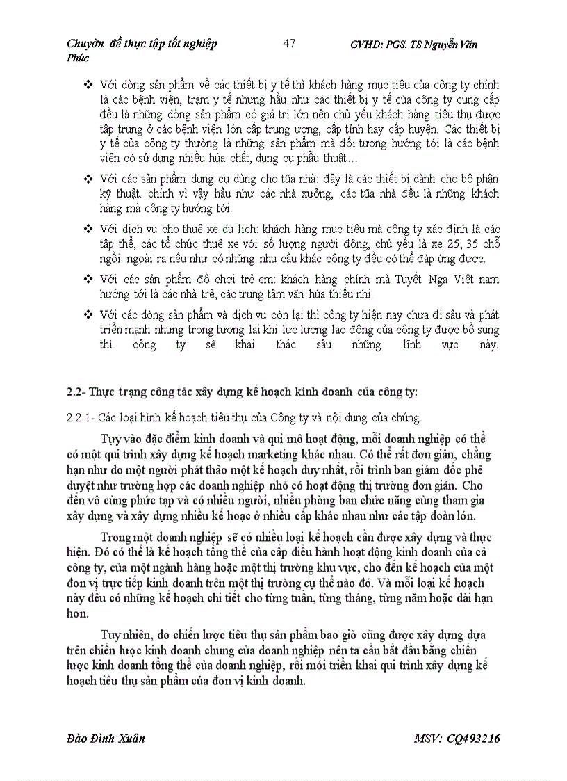 image for page Hoàn thiện công tác xây dựng kế hoạch và tổ chức thực hiện tiêu thụ sản phẩm tại công ty TNHH Tuyết Nga Việt Nam