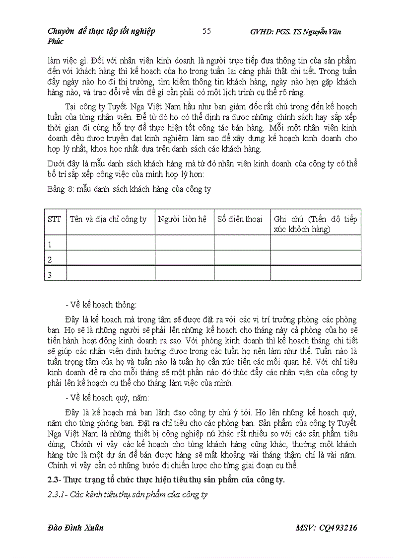 image for page Hoàn thiện công tác xây dựng kế hoạch và tổ chức thực hiện tiêu thụ sản phẩm tại công ty TNHH Tuyết Nga Việt Nam