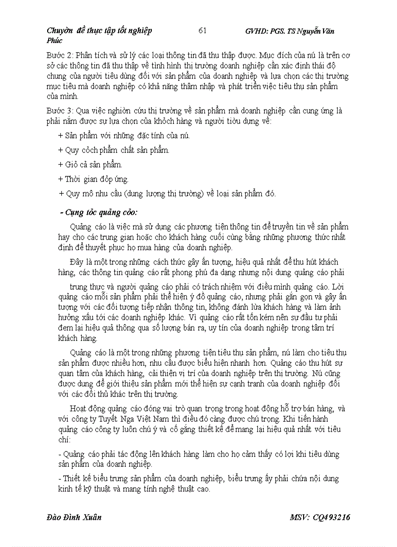 image for page Hoàn thiện công tác xây dựng kế hoạch và tổ chức thực hiện tiêu thụ sản phẩm tại công ty TNHH Tuyết Nga Việt Nam
