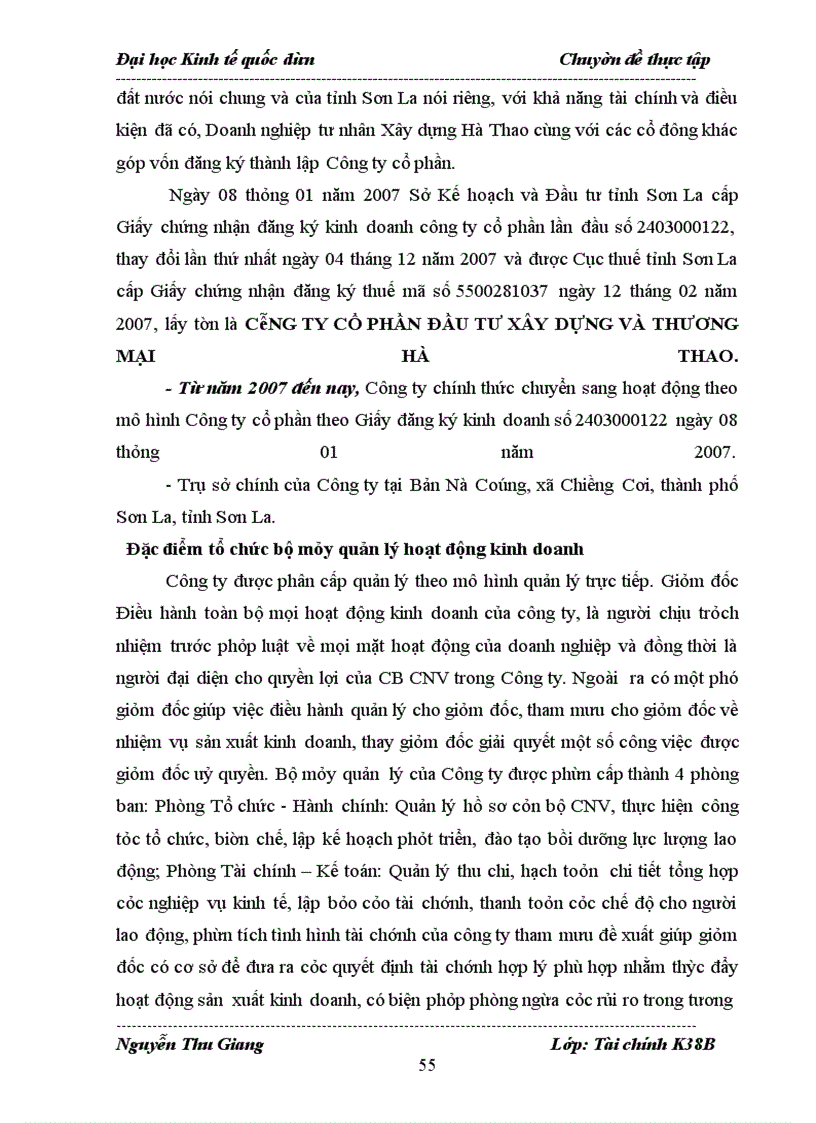 image for page Hoàn thiện phân tích tài chính tại Công Ty Cổ phần Đầu tư xây dựng và Thương mại Hà Thao