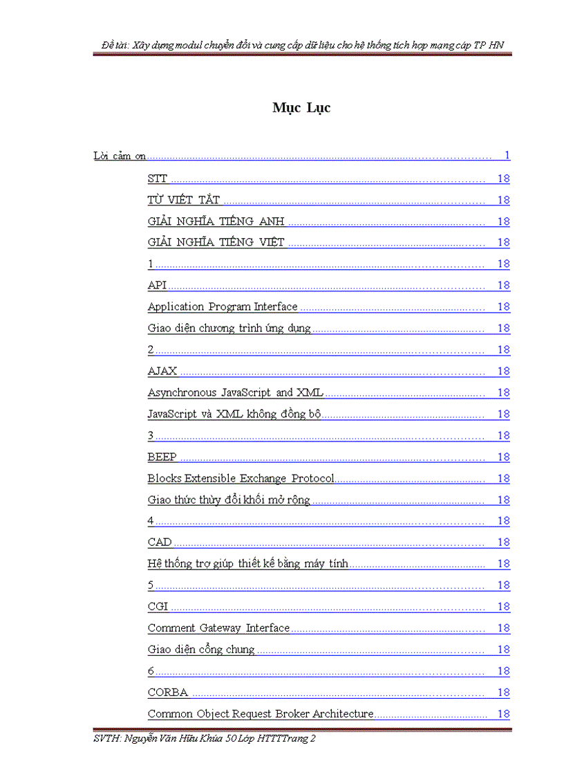 image for page Xây dựng modul chuyển đổi và cung cấp dữ liệu cho hệ thống tích hợp mạng cáp TP HN