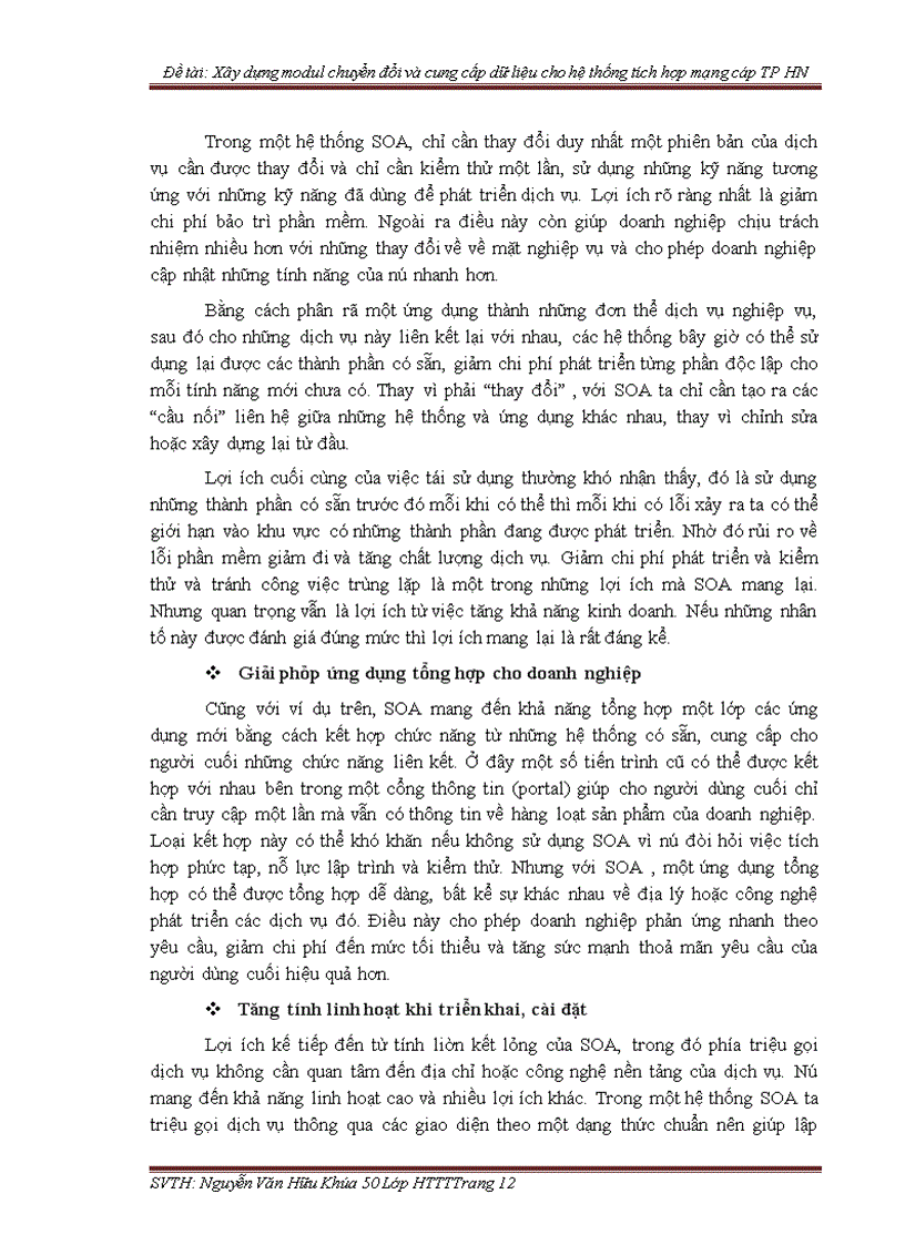 image for page Xây dựng modul chuyển đổi và cung cấp dữ liệu cho hệ thống tích hợp mạng cáp TP HN