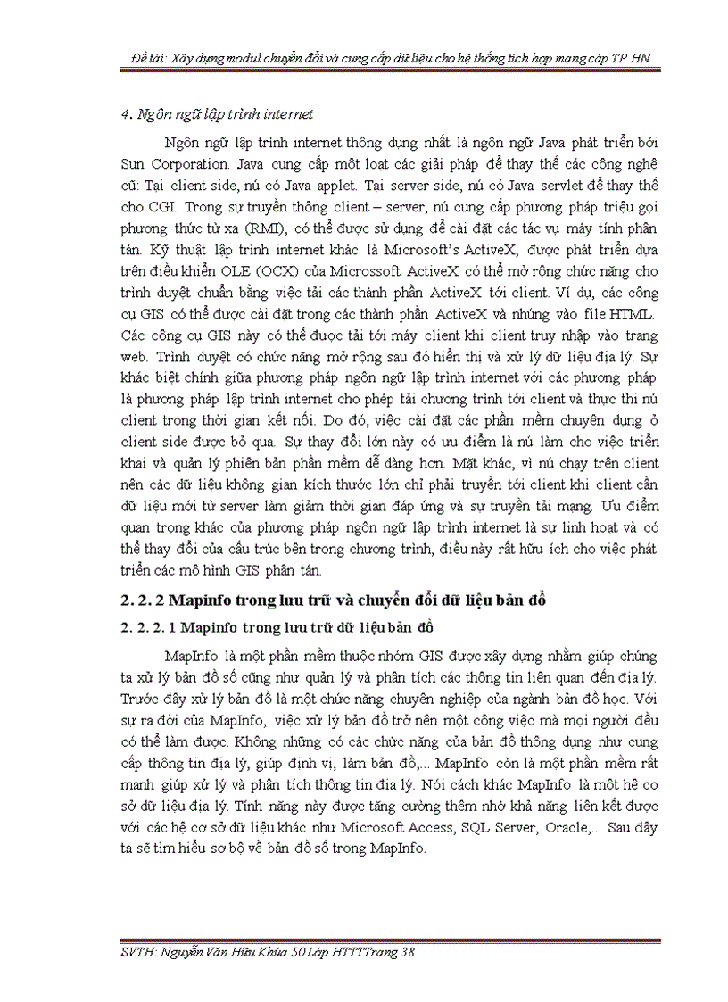 image for page Xây dựng modul chuyển đổi và cung cấp dữ liệu cho hệ thống tích hợp mạng cáp TP HN