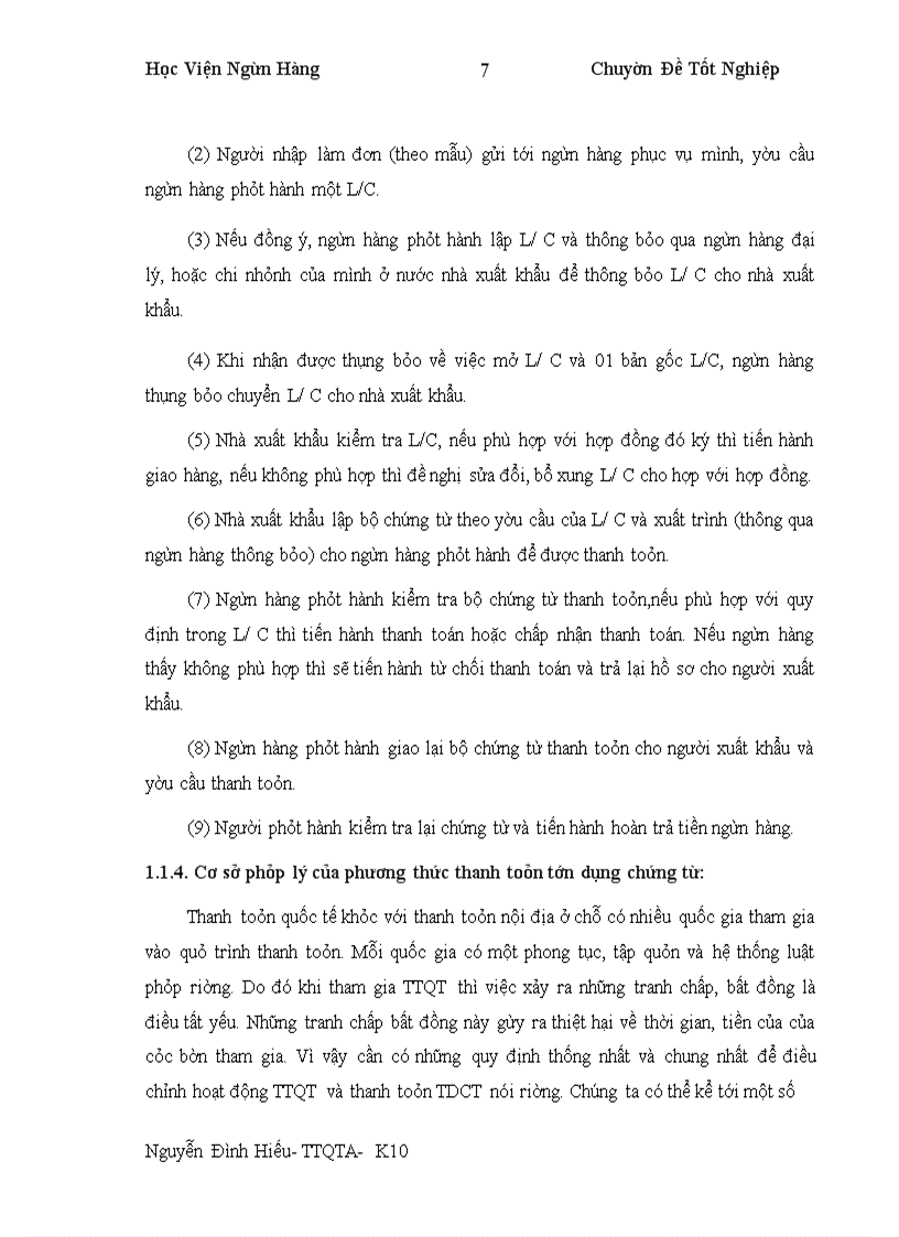 image for page Nâng cao hiệu quả thanh toán quốc tế theo phương thức tín dụng chứng từ tại Ngân hàng thương mại cổ phần Ngoại thương Việt nam - Vietcombank