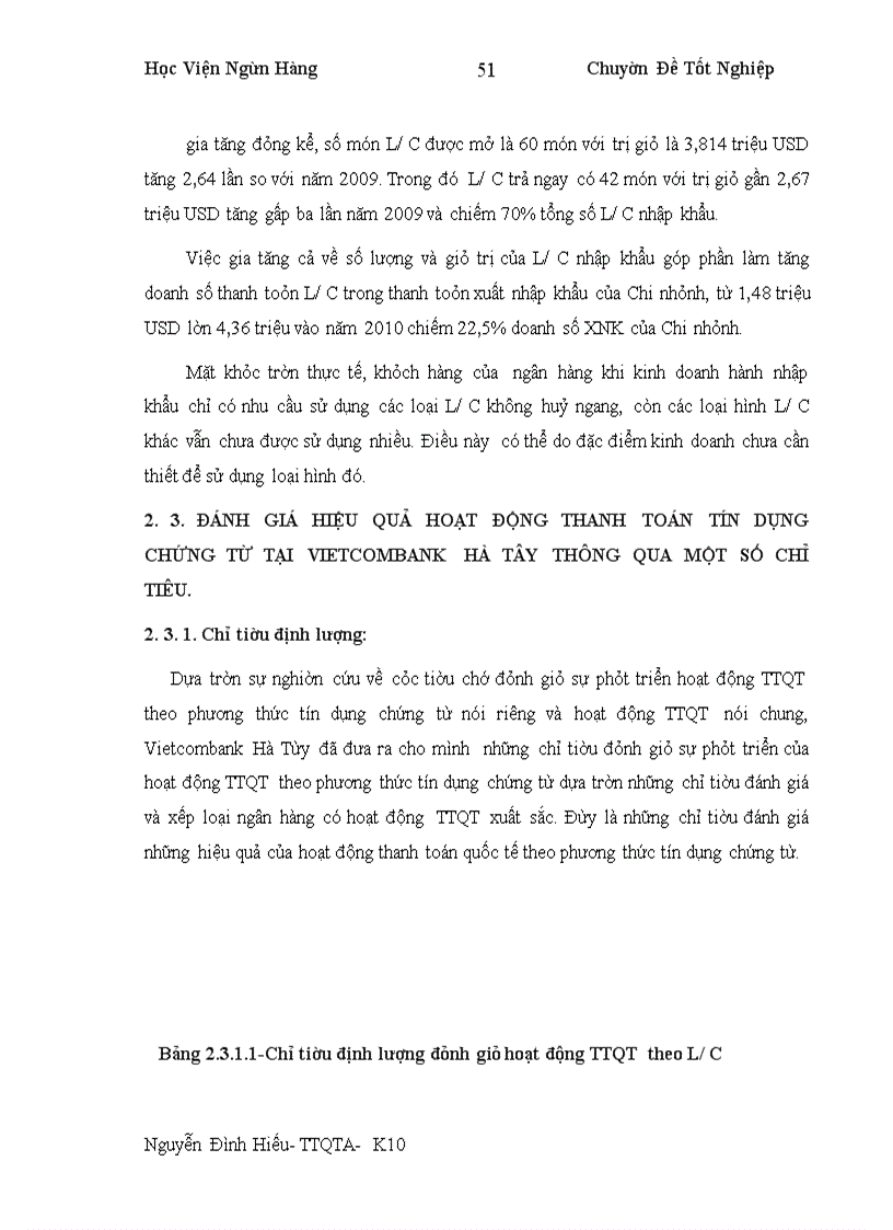 image for page Nâng cao hiệu quả thanh toán quốc tế theo phương thức tín dụng chứng từ tại Ngân hàng thương mại cổ phần Ngoại thương Việt nam - Vietcombank
