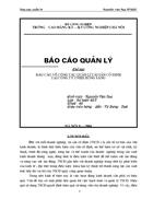 Báo cáo về công tác quản lí tài sản cố định tại Công Ty TNHH Hồng Sáng