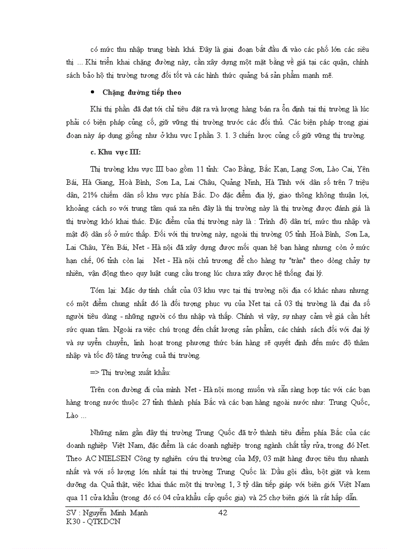 image for page Phương hướng và một số giải pháp nhằm duy trì và mở rộng thị trường ở Công ty Bột giặt Net - Hà nội